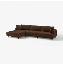 4,5 osobowa sofa modułowa, z szezlongiem, lewy/Samsala ciemnobrązowy UPPÅKRA 696.140.87