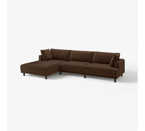 4,5 osobowa sofa modułowa, z szezlongiem, lewy/Samsala ciemnobrązowy UPPÅKRA 696.140.87