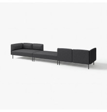 6-osobowa sofa modułowa, Gunnared/ciemnoszary metal LILLEHEM 795.362.06