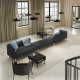 6-osobowa sofa modułowa, Gunnared/ciemnoszary drewno LILLEHEM 795.362.11