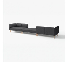 6-osobowa sofa modułowa, Gunnared/ciemnoszary drewno LILLEHEM 795.362.11