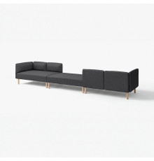 6-osobowa sofa modułowa, Gunnared/ciemnoszary drewno LILLEHEM 795.362.11