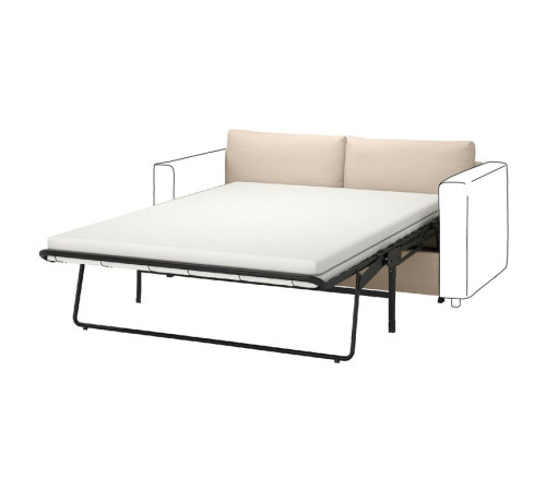 Sekcja 2-os sofa rozkładana, Hallarp beżowy VIMLE 795.371.02