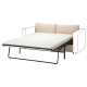 Sekcja 2-os sofa rozkładana, Hallarp beżowy VIMLE 795.371.02