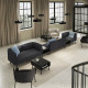 5-os sofa moduł ze stolikiem boczn, Gunnared/ciemnoszary metal LILLEHEM 795.534.65