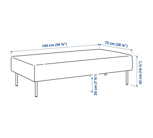 Moduł 2-osobowy, Vissle/beżowy drewno LILLEHEM 795.761.98