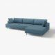4,5 osobowa sofa modułowa, z szezlongiem, prawy/Axvall ciemny szaroniebieski UPPÅKRA 796.130.49