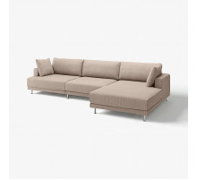 4,5 osobowa sofa modułowa, z szezlongiem, prawy/Samsala szarobeżowy UPPÅKRA 796.130.54