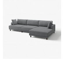 4,5 osobowa sofa modułowa, z szezlongiem, prawy/Johanneshov ciemnoszary UPPÅKRA 796.141.38