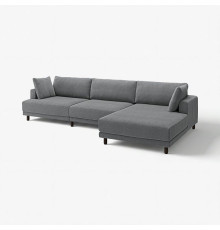 4,5 osobowa sofa modułowa, z szezlongiem, prawy/Johanneshov ciemnoszary UPPÅKRA 796.141.38