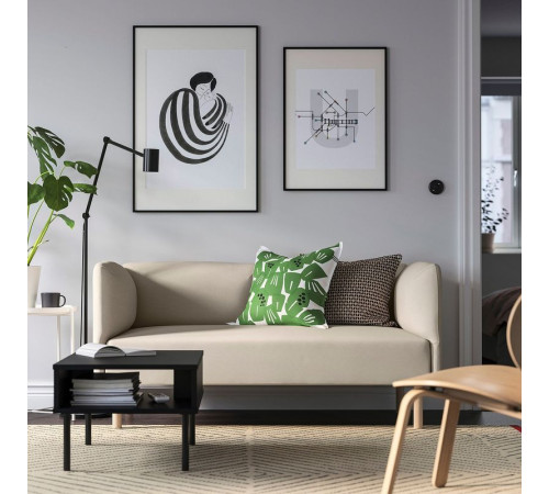 Sofa modułowa, 2-osobowa, Vissle/beżowy drewno LILLEHEM 894.712.85