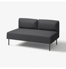 Moduł 2-osobowy, Gunnared/ciemnoszary metal LILLEHEM 895.360.03
