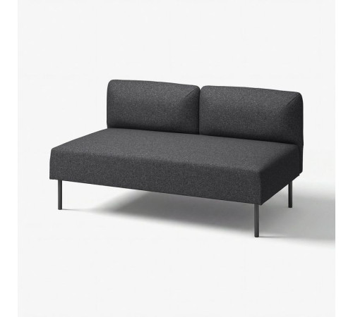 Moduł 2-osobowy, Gunnared/ciemnoszary metal LILLEHEM 895.360.03
