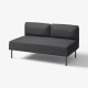 Moduł 2-osobowy, Gunnared/ciemnoszary metal LILLEHEM 895.360.03