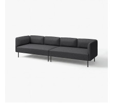 4-osobowa sofa modułowa, Gunnared/ciemnoszary metal LILLEHEM 895.360.36