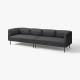 4-osobowa sofa modułowa, Gunnared/ciemnoszary metal LILLEHEM 895.360.36