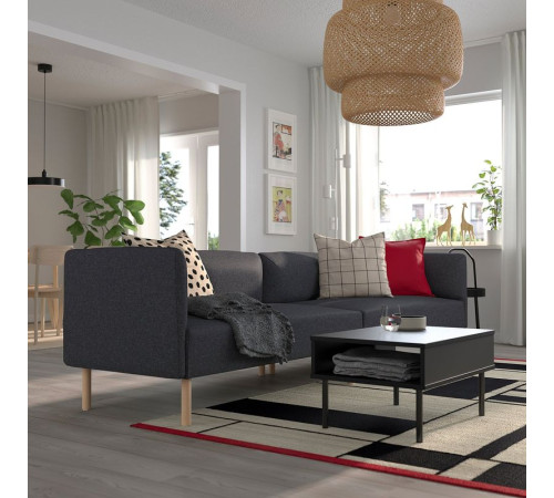 4-osobowa sofa modułowa, Gunnared/ciemnoszary drewno LILLEHEM 895.360.41