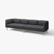 4-osobowa sofa modułowa, Gunnared/ciemnoszary drewno LILLEHEM 895.360.41