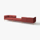 6-osobowa sofa modułowa, Gunnared/brązowoczerwony drewno LILLEHEM 895.362.01