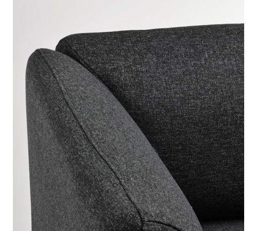 3-os sofa moduł ze stolik bocznym, Gunnared ciemnoszary/drewno LILLEHEM 895.697.48