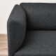 4-os sofa moduł ze stolik bocznym, Gunnared ciemnoszary/drewno LILLEHEM 895.697.53
