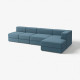 4,5-os sofa modułowa z szezlongiem, prawy/Axvall ciemny szaroniebieski JÄTTEBO 896.077.12