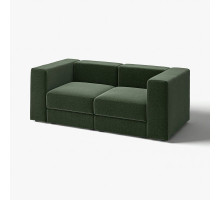 Sofa modułowa, 2-osobowa, Johanneshov ciemnozielony JÄTTEBO 896.082.69