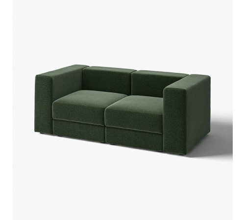 Sofa modułowa, 2-osobowa, Johanneshov ciemnozielony JÄTTEBO 896.082.69