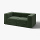 Sofa modułowa, 2-osobowa, Johanneshov ciemnozielony JÄTTEBO 896.082.69