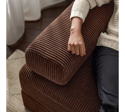 Sofa modułowa, 2-osobowa, z zagłówkiem/Samsala ciemnobrązowy JÄTTEBO 896.083.11