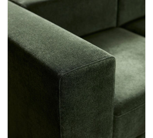 Sofa modułowa, 2-osobowa, z zagłówkiem/Johanneshov ciemnozielony JÄTTEBO 896.083.25