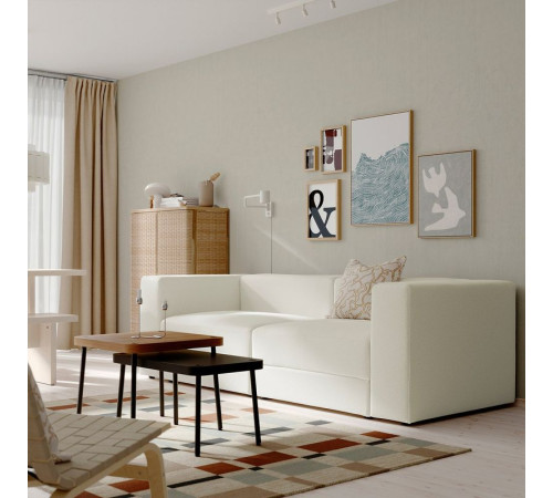 Sofa modułowa, 3-osobowa, Axvall kremowy JÄTTEBO 896.083.30