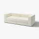 Sofa modułowa, 3-osobowa, Axvall kremowy JÄTTEBO 896.083.30