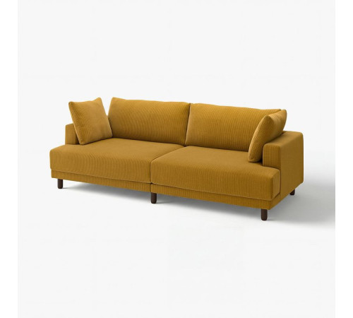 Sofa modułowa, 3-osobowa, Samsala żółtobrązowy UPPÅKRA 896.140.53