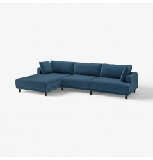 4,5 osobowa sofa modułowa, z szezlongiem, lewy/Samsala granatowy UPPÅKRA 896.140.86