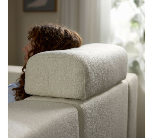 Sofa modułowa, 2-osobowa, z zagłówkiem/Axvall kremowy JÄTTEBO 896.211.81