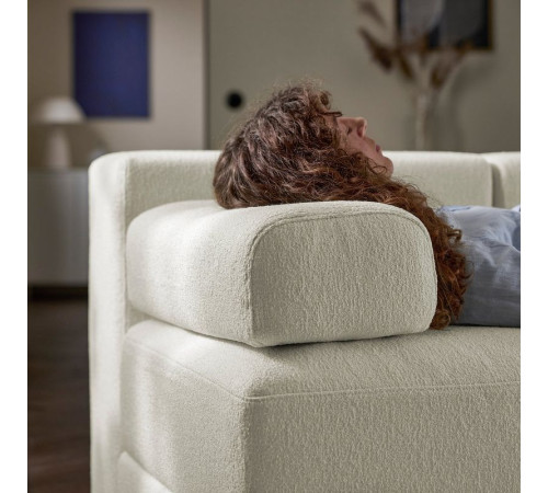 Sofa modułowa, 2-osobowa, z zagłówkiem/Axvall kremowy JÄTTEBO 896.211.81