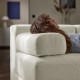 Sofa modułowa, 2-osobowa, z zagłówkiem/Axvall kremowy JÄTTEBO 896.211.81