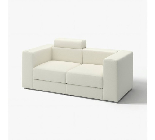 Sofa modułowa, 2-osobowa, z zagłówkiem/Axvall kremowy JÄTTEBO 896.211.81