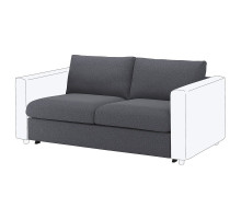 Sekcja 2-os sofa rozkładana, Gunnared średnioszary VIMLE 995.452.62