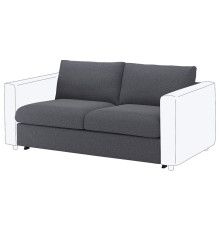 Sekcja 2-os sofa rozkładana, Gunnared średnioszary VIMLE 995.452.62