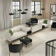 5-os sofa moduł ze stolikiem boczn, Vissle/beżowy drewno LILLEHEM 995.697.43