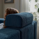 4-osob sofa modułowa z szezlongiem, prawy z zagłówkiem/Samsala granatowy JÄTTEBO 996.083.39