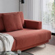 Sofa modułowa, 3-osobowa, Samsala brązowoczerwony UPPÅKRA 996.130.05