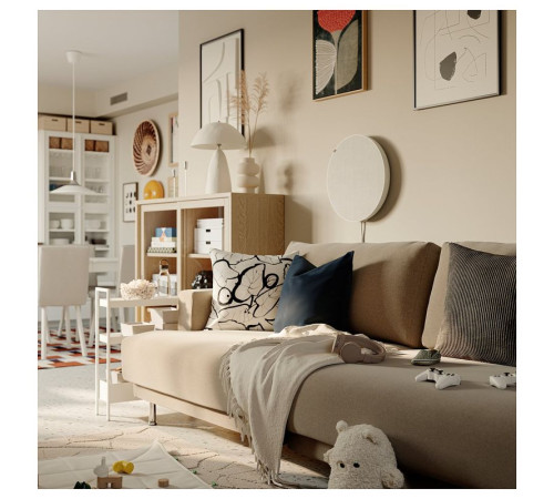 Sofa modułowa, 3-osobowa, Samsala ciemnobrązowy UPPÅKRA 996.130.10