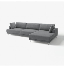 4,5 osobowa sofa modułowa, z szezlongiem, prawy/Johanneshov ciemnoszary UPPÅKRA 996.130.48