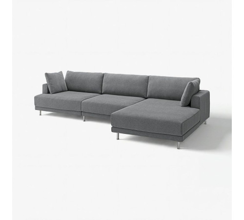 4,5 osobowa sofa modułowa, z szezlongiem, prawy/Johanneshov ciemnoszary UPPÅKRA 996.130.48
