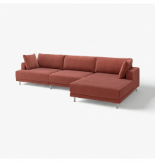 4,5 osobowa sofa modułowa, z szezlongiem, prawy/Samsala brązowoczerwony UPPÅKRA 996.130.53