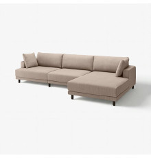 4,5 osobowa sofa modułowa, z szezlongiem, prawy/Samsala szarobeżowy UPPÅKRA 996.141.42