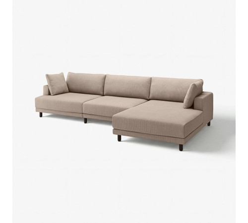 4,5 osobowa sofa modułowa, z szezlongiem, prawy/Samsala szarobeżowy UPPÅKRA 996.141.42